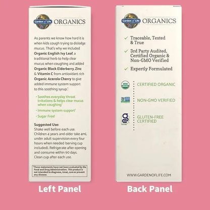 Organics Kids Cough & Mucus Immune Syrup†