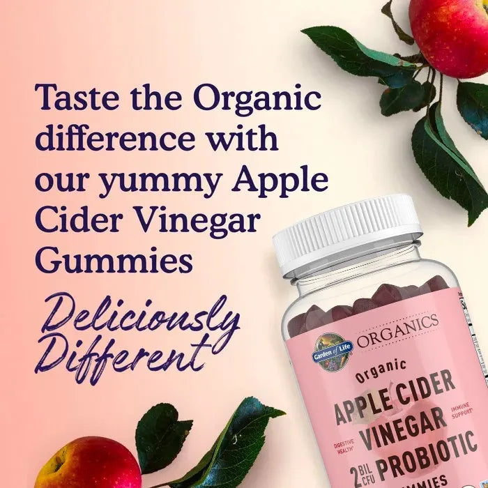 Organics Apple Cider Vinegar Probiotic 60 Gummies