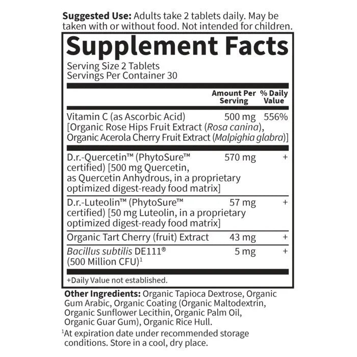 Dr. Formulated Quercetin Drop Uric Acid† - 60ct Tablets