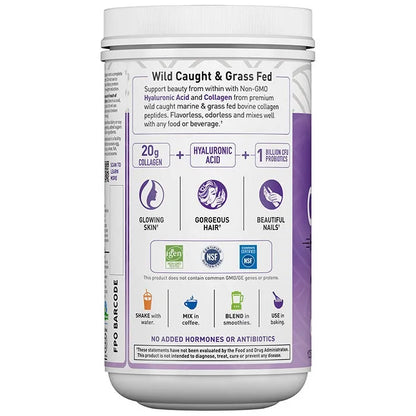 Wild Caught & Grass Fed Collagen Hyaluronic Acid - 9.52 oz Powder