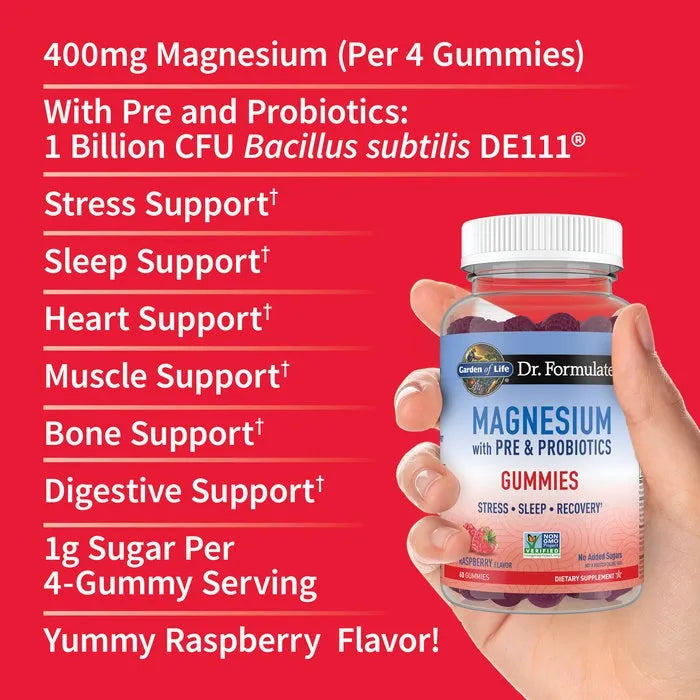 Dr. Formulated Magnesium Gummies - Raspberry