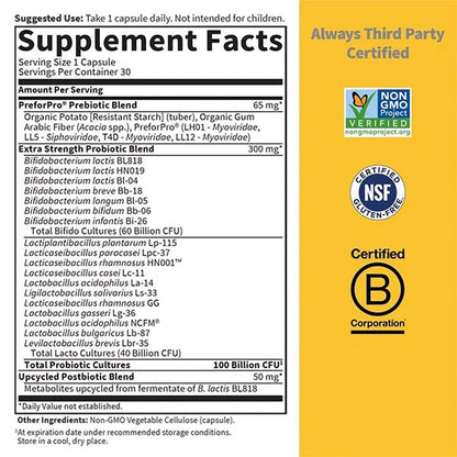 Dr. Formulated Probiotics 100 Billion 30 Capsules