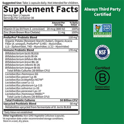 Dr. Formulated Probiotics Immune† 50 Billion - 30 capsules