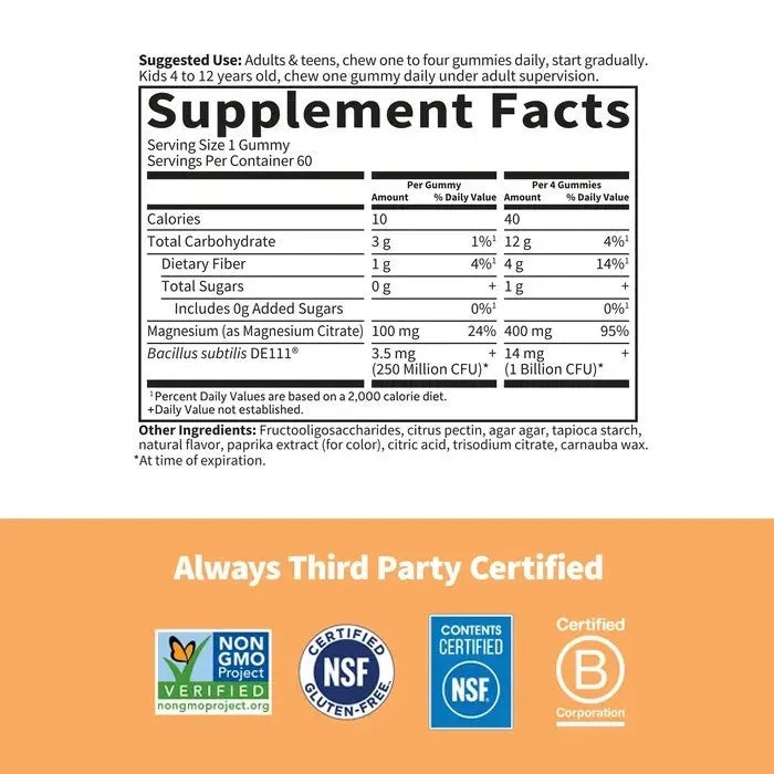 Dr. Formulated Magnesium Gummies - Peach