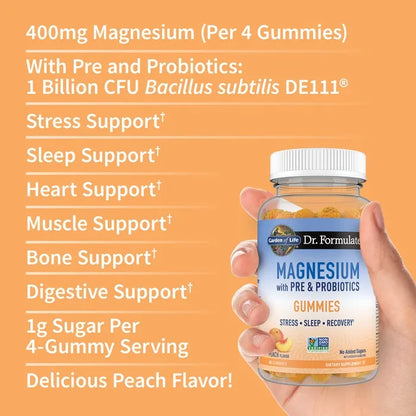 Dr. Formulated Magnesium Gummies - Peach
