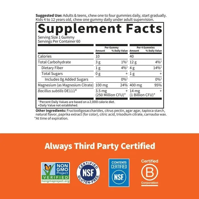 Dr. Formulated Magnesium Gummies - Orange Crème