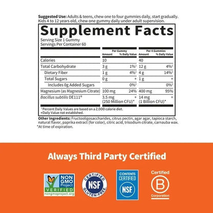 Dr. Formulated Magnesium Gummies - Orange Crème