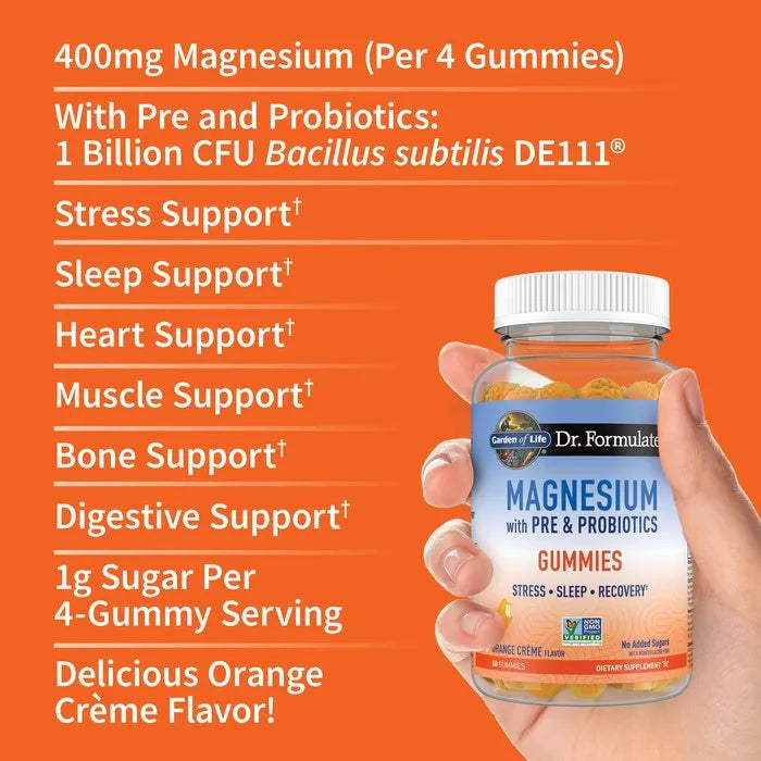 Dr. Formulated Magnesium Gummies - Orange Crème