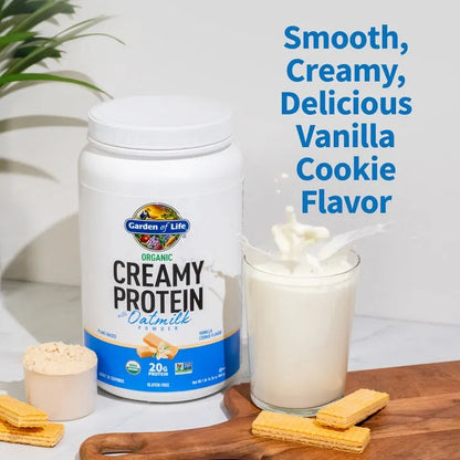 Organic Creamy Protein with Oatmilk – Vanilla Cookie