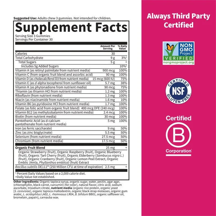 Vitamin Code Womens Multi Plus Iron Gummies