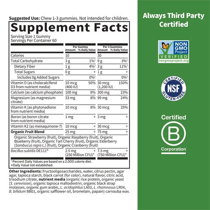 Vitamin Code Calcium & Magnesium Gummies