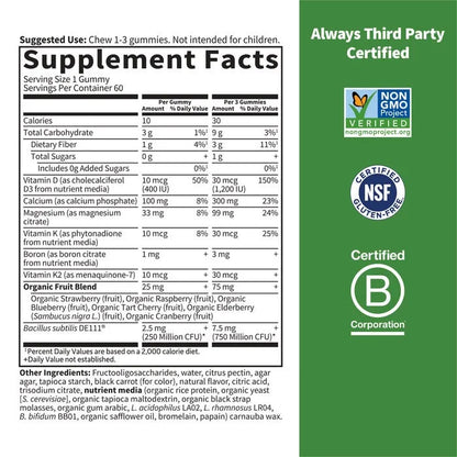 Vitamin Code Calcium & Magnesium Gummies
