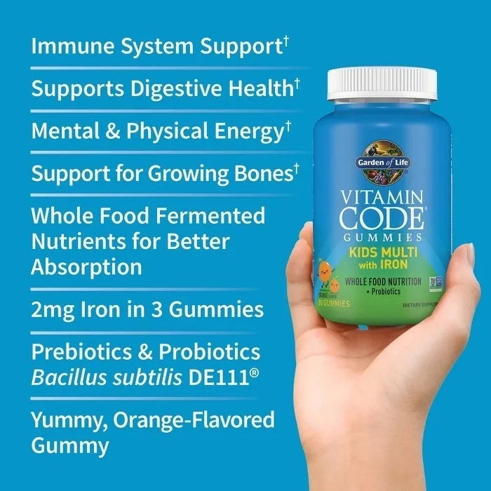 Vitamin Code Kids Multi Plus Iron Gummies