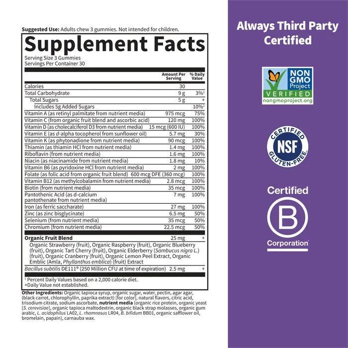 Vitamin Code Prenatal with Iron & Folate Gummies