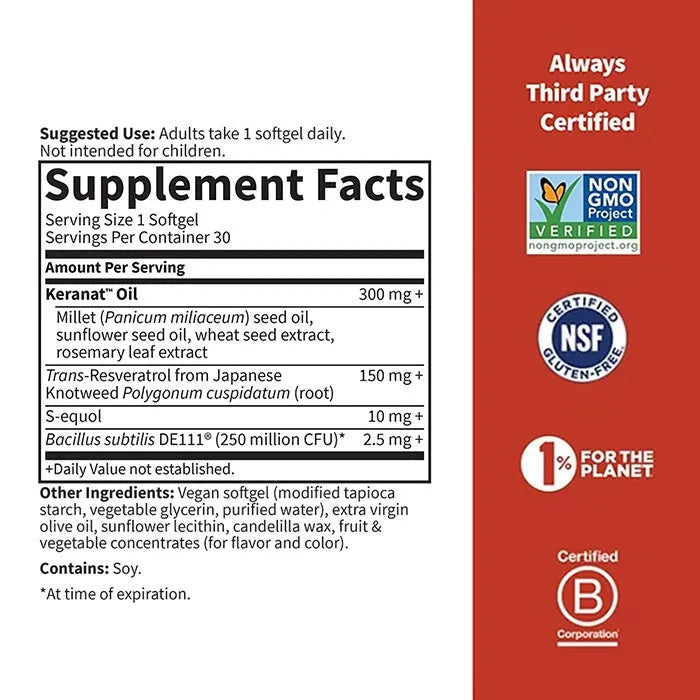 Herbals Menopause + Hair Growth† Softgels