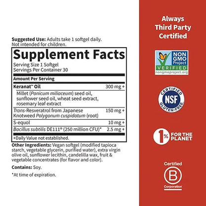 Herbals Menopause + Hair Growth† Softgels