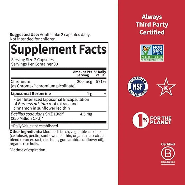 Herbals Liposomal Berberine Capsules