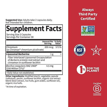 Herbals Liposomal Berberine Capsules