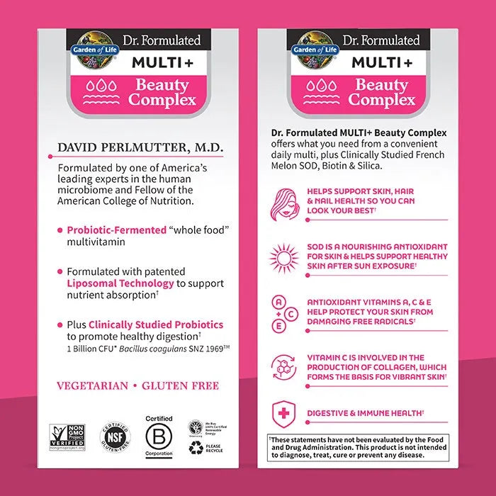 Dr. Formulated Multi Plus Beauty Complex 30ct CAPSULES