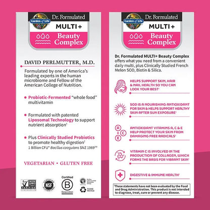 Dr. Formulated Multi Plus Beauty Complex 30ct CAPSULES