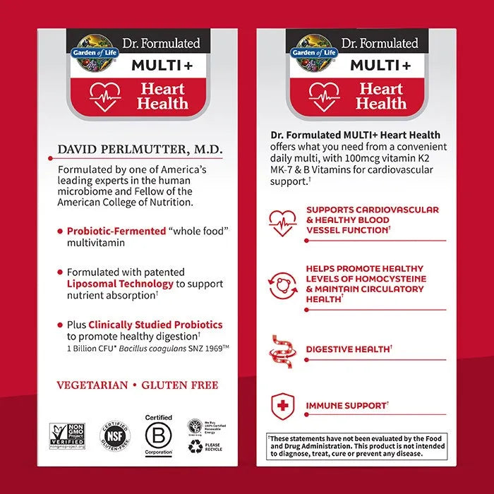 Dr. Formulated Multi Plus Heart Health 30ct CAPSULES