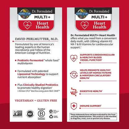Dr. Formulated Multi Plus Heart Health 30ct CAPSULES