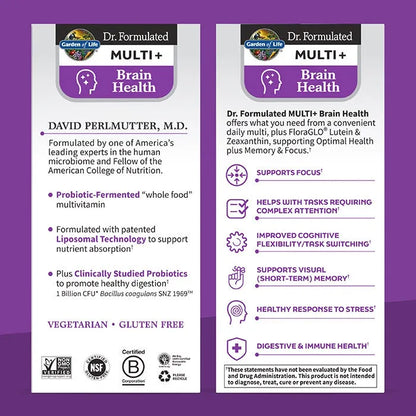 Dr. Formulated Multi Plus Brain Health 30ct CAPSULES