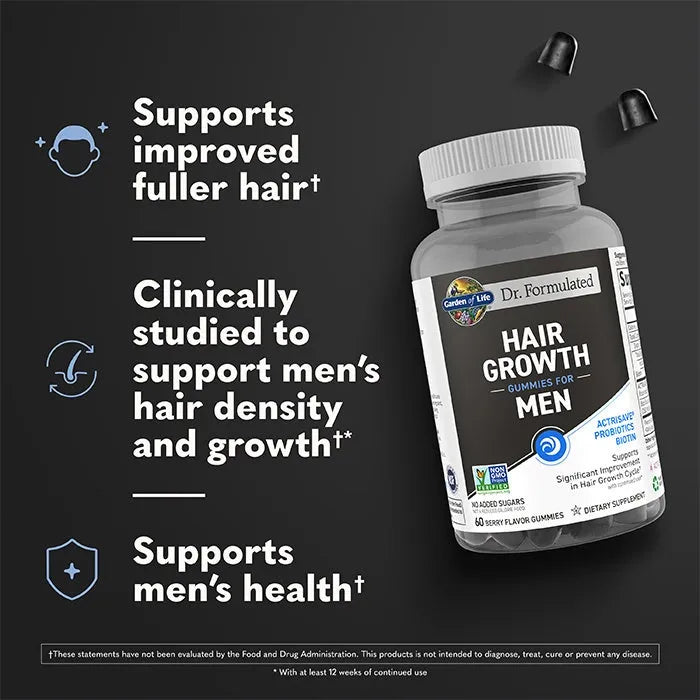 Dr. Formulated Hair Growth Gummies for Men