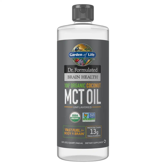 Dr. Formulated Brain Health Organic Coconut MCT Oil Liquid