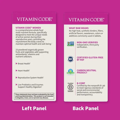 Vitamin Code Women Multivitamin Capsules