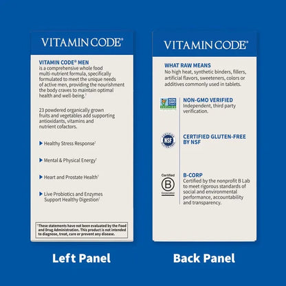 Vitamin Code Men Multivitamin Capsules