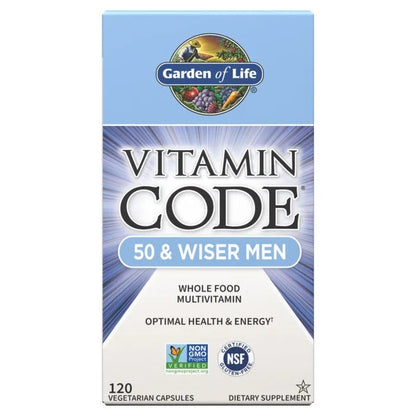 Vitamin Code 50 and Wiser Men's Multi Capsules