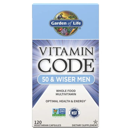 Vitamin Code 50 and Wiser Men's Multi Capsules