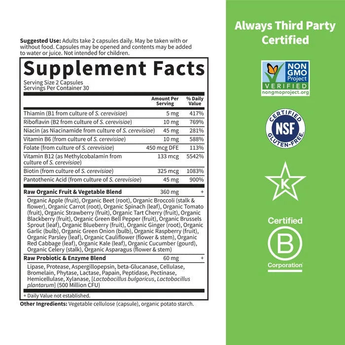 Vitamin Code Raw B-Complex Capsules
