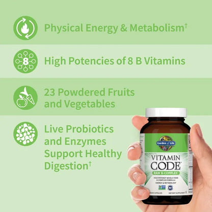 Vitamin Code Raw B-Complex Capsules
