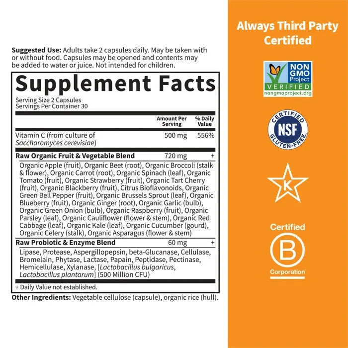Vitamin Code Raw Vitamin C Capsules