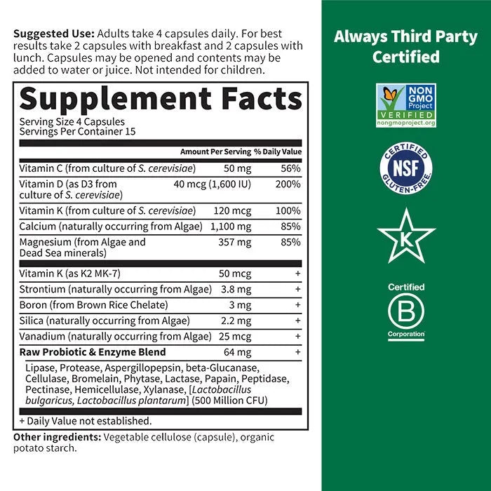 Vitamin Code Raw Calcium Capsules