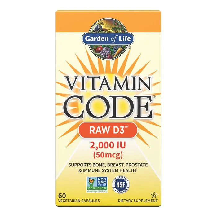 Vitamin Code Raw D3 2000 IU Capsules