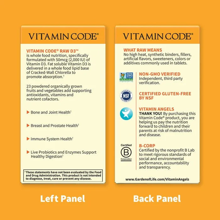 Vitamin Code Raw D3 2000 IU Capsules