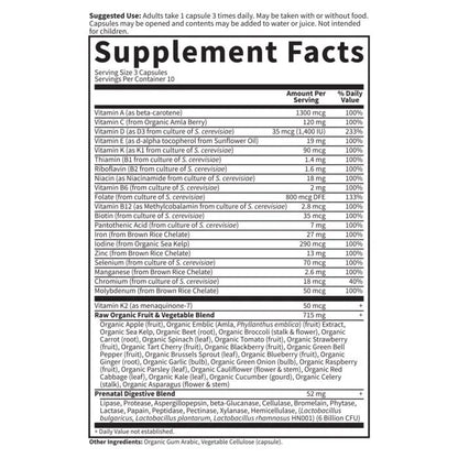 Vitamin Code Raw Prenatal Capsules
