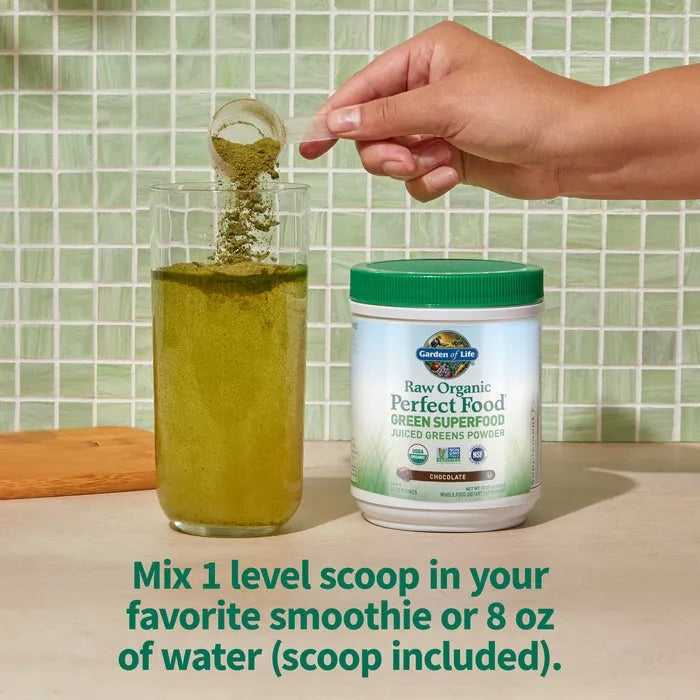 Raw Organic Perfect Food Green Superfood Chocolate Powder