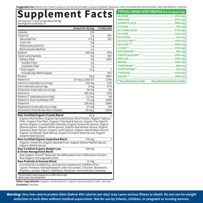 Raw Organic Fit Protein Original Powder