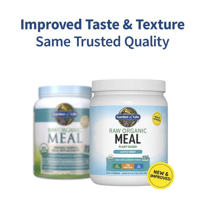 Raw Organic Meal Replacement Protein Powder - Lightly Sweet