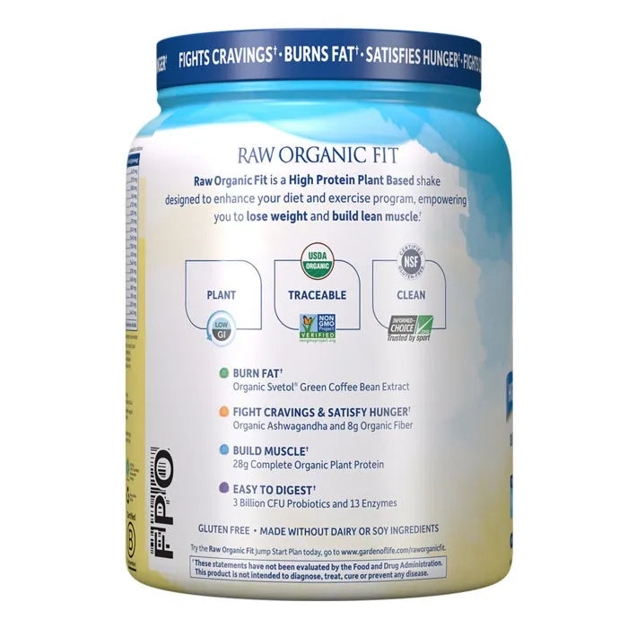 Raw Organic Fit Vanilla Powder