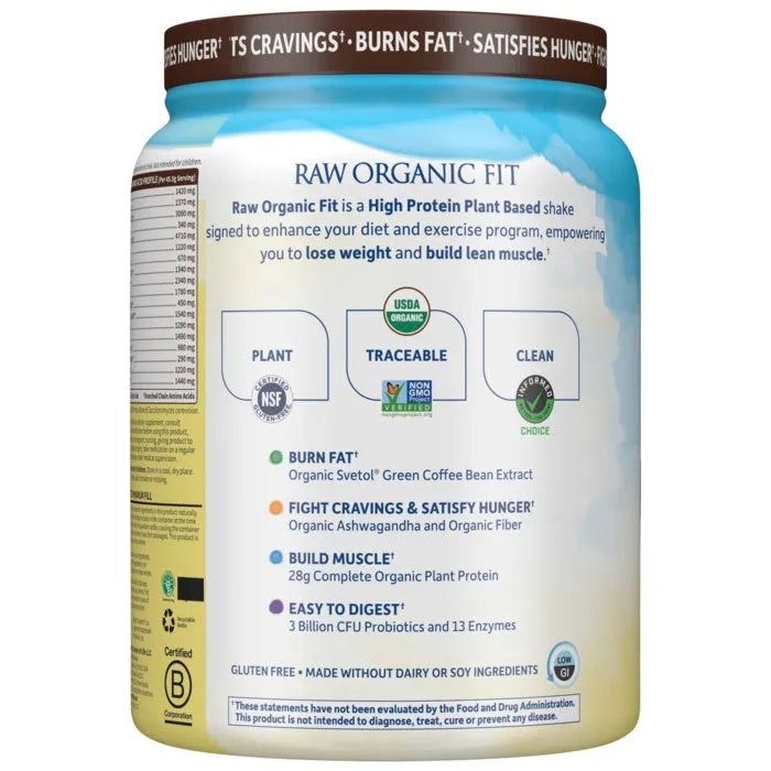 Raw Organic Fit Protein Powder - Chocolate