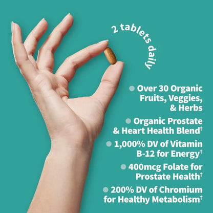 Organics Men's 40+ Multi Tablets