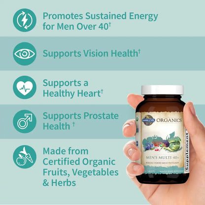 Organics Men's 40+ Multi Tablets