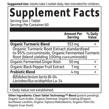 Organics Extra Strength Turmeric Tablets